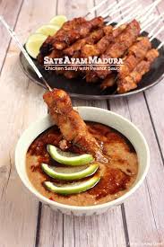 Sate Ayam Madura Chicken Satay With Peanut Sauce Recipe Chicken Satay Sate Ayam Food