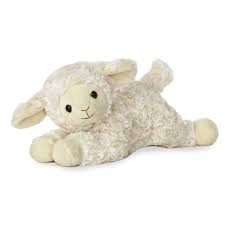 Aurora 12 Sweet Cream Lamb Lamb Stuffed Animal Musical Lamb Plush Lamb