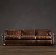 Lancaster Leather Sofas Leather Sleeper Sofa Restoration Hardware Sofa Distressed Leather Sofa