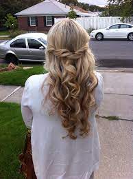 Pin By Meghan A On Hair Half Updo S Down Do S Formal Hairstyles For Long Hair Curls For Long Hair Curled Hairstyles
