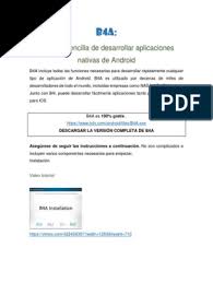 Mar 06, 2013 · basic4android (basic for android) is a simple yet powerful development environment that targets android devices. Instalacion De La Ide B4a Para Apk Pdf Android Sistema Operativo Entorno De Desarrollo Integrado