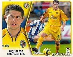 Villarreal's goalscorer arruabarrena and riquelme celebrate at the end of the game. Old School Panini On Twitter Juan Roman Riquelme Villarreal Cf 2005 06 Http T Co Lmfoxhjsnl