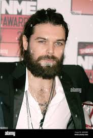 Simon Neil of Biffy Clyro arrives at the NME Awards Arrivals at the 02  Brixton Academy,London Stock Photo