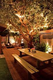 12 Inspiring Backyard Lighting Ideas The Garden Glove Backyard Backyard Design Backyard Decor