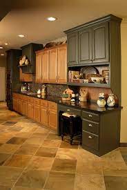 Update Basic Cabinets With Ideas From These 41 Two Tone Kitchen Cupboard Concepts Which Will Improve An Home Kitchens Updating Oak Cabinets Honey Oak Cabinets