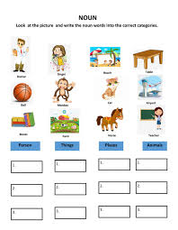 A proper noun names a special person, place, thing or idea. Noun Exercise For Grade 1