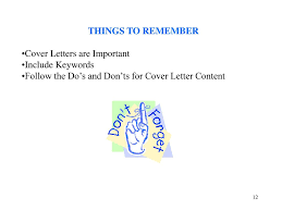 If your cover letter and resume lack these keywords, they may be automatically cut from consideration at this stage of the evaluation. Cover Letter And Resume Writing To Get You Noticed Ppt Download