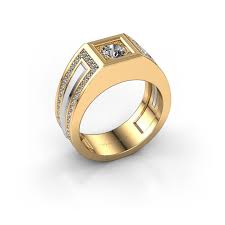 Rue said hamdin/birkhadem algiers, algeria. Carreee Bague Pour Homme Lando Royal En Or Jaune Avec Des Diamants Synthetiques De 0 40 Crt