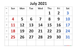 The weeks of the year in a gregorian calendar are numbered from week 1 to week 52 or 53, depending on several varying factors. Free July 2021 Calendar With Week Numbers