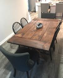 rustic wood trestle dining table rustic