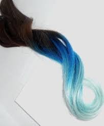 Blue Dip Dyed Brown Hair I Really Want To Do This To My Hair This Summer Blue Ombre Hair