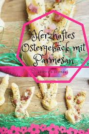 Selbstgemachte Blatterteighasen Mit Parmesan Fur Ostern Rezept Osterkekse Ostern Backen Parmesan