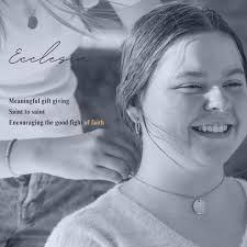 St. Therese of Lisieux, the Little Way, Patron Missions, Dainty Saint Medal  Necklace, Catholic Baptism, Confirmation Gift for Goddaughter,