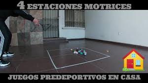 Juego predeportivo con material reciclado. Mundo De La Actividad Fisica 4 Estaciones De Juegos Predeportivos En Casa Facebook