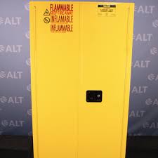 Provide safe and convenient storage for flammable liquids stored in drums. Uline 55 Gallon Flammable Drum Storage Cabinet Manual Doors Model H
