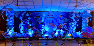 Spaced together on the mantel, they blend in with the existing decor and can also be used in a windowsill that overlooks the kitchen sink. Ocean Themed Birthday Balloon Decoration At Vadalur