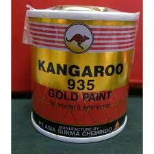Cat berbasis air ini sangat cocok dipakai pada media gypsum cat metaliqua,harga cat tembok metaliqua,katalog warna cat duko metalik,harga cat metaliqua,harga cat besi warna gold nippe metalic. Cat Warna Emas Kangaroo Gold 935 100 Ml Cat Minyak Besi Logam Teralis Shopee Indonesia