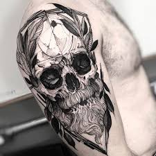 ♦ gild mobbed_tshirt gild hickory over all_black @tmj. 68 Bearded Skull Tattoos Ideas Skull Tattoos Skull Bearded Skull Tattoo