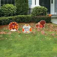 Fresh pumpkins group decoration in garden for thanksgiving day or halloween background. Thanksgiving Friends Yard Signs Oriental Trading