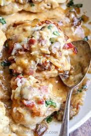 Maybe you would like to learn more about one of these? Bacon Mushroom Stuffed Chicken Recipe Natashaskitchen Com