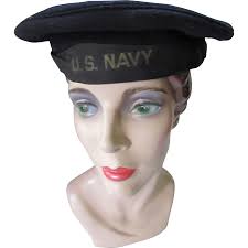 U S Navy Wwii Era Flat Hat Or Dixie Cup Hat Or Donald Duck Hat Flat Hats Donald Duck Hat Hats