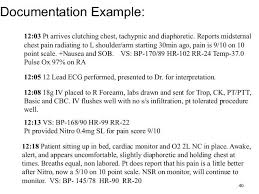 nursing charting examples google search charting for