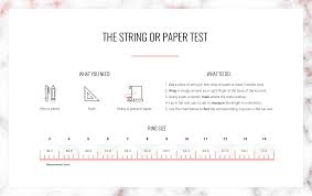 ring size guide blush and bar