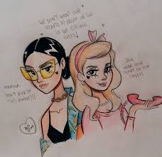 Marina And The Diamonds Dua Lipa Artist Alef Vernon Art Marina And The Diamonds Sketch Book