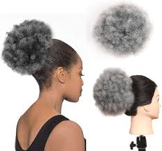 Bun hair extensions come in many different styles and are typically wavy, curly or straight. Synthetic Afro Puff Drawstring Ponytail Short Kinky Curly Hair Bun Extension China Hair Bun And Hair Extension Price Made In China Com