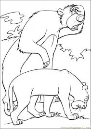 Save coloring page color online. Baloo And Bagheera Coloring Page For Kids Free The Jungle Book Printable Coloring Pages Online For Kids Coloringpages101 Com Coloring Pages For Kids