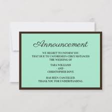 Neo Mint Wedding Announcement Cancellation Cards Zazzle Com In 2020 With Images Mint Wedding Wedding Announcements Anniversary Invitations