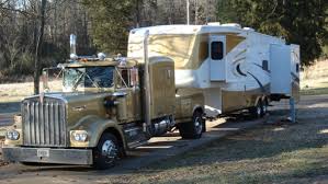 These Three Guys Do Rving In Style What Do You Think Of These When You Think Of A Truck And Fifth Wheel Trailer Combo You Trucks Mini Trucks Custom Big Rig