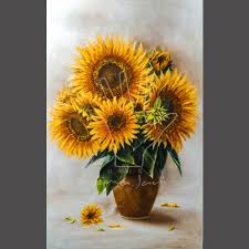 Sketsa bunga matahari dan cara menggambarnya asli keren. Lukisan Bunga Matahari 1 Shopee Indonesia