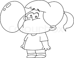 You can print or color them online at getdrawings.com for absolutely free. Outlined Little Girl Blowing Bubble Stock Vector Colourbox