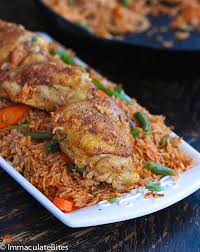Jolly Rice And Chicken African Food West African Food Jollof Rice