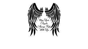Angel Wings With Quote Etsy Angel Tattoo For Women Angel Wings Tattoo Wings Tattoo