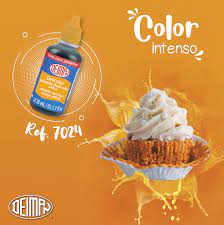 Amarillo Naranja Gelicolor Alimentos Colores Intensos Colores