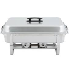 Choice Economy 8 Qt Full Size Stainless Steel Chafer With Folding Frame Catering Equipment Stainless Steel Hotel Decor