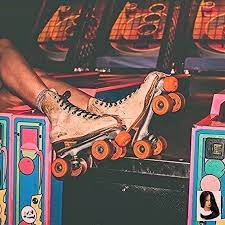 Aesthetics digital wallpaper, vaporwave, kanji, chinese characters. Pin By Martha Segebaden On 90s Aesthetic Wallpaper Roller Skating Pictures Skating Aesthetic 90s Skater Girl Aesthetic Wallpaper