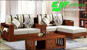 Kursi Tamu Kayu Jati Minimalis Jok Italian Set Sofa Desain Furnitur Kamar Tidur Cantik