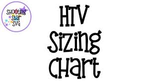 Htv Sizing Chart And Design Placement Shootingstarsvg