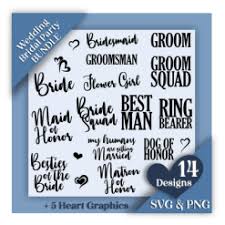 Download Bridal Party Shirts Wedding Engagement Svg Design Bundle