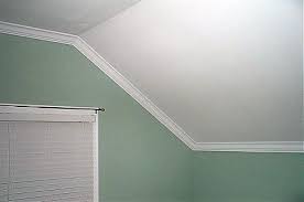 Dachziegeldecke Der Krone Dachboden 2019 Crown Molding Vaulted Ceiling Ceiling Trim Angled Ceilings