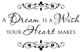 Dream, heart, makes, wish, your. A Dream Is A Wish Your Heart Makes Teksten Prints