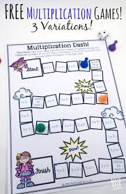 Must have free printable multiplication games. Easy Low Prep Printable Multiplication Games Free