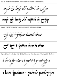 Not All Those Who Wander English Sindarin Quenya Tattoos Elvish The Hobbit