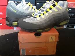 Nike Air Max 95 Og 2003 Hoa Retro Cool Grey Neon Volt Yellow Black 97 609048 072 Men S Shoes Nike Air Max 95 Air Max 95