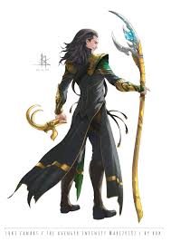 Loki art | локи арт ●. Artstation Loki Fanart The Avenger Infinity War 2018 Natcharat Duangkaew