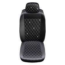 Premium Diamond Seat Cover With Crystals From Swarovski Black Walmart Com Car Accessories For Guys Bling Car Accessories Black Seat Covers