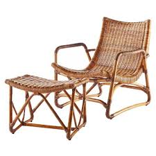 The Perfect Chair To Make A Low Profile Statement Woven From Beautiful Skin On Rattan Core With A Natural F Chair And Ottoman Set Chair And Ottoman Ottoman Set